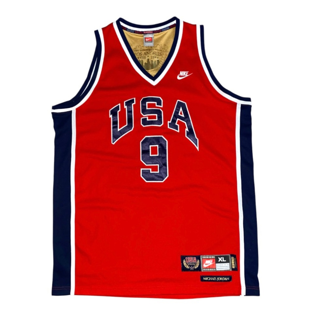 Vintage Nike Jordan 1984 Olympic USA Legends Jersey XL (E)